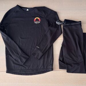 Burton Light Base Layer Black Set
